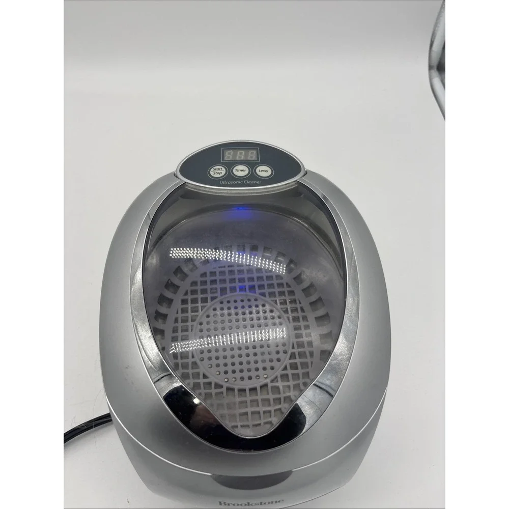 Brookstone Ultrasonic Jewelry DVD Cleaner Eyeglass Watches More Cleaner CD-7830A
